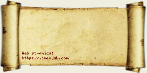 Jana Tasojević vizit kartica